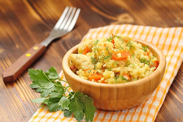 istock Pilaf with chicken and vegetables 537544114