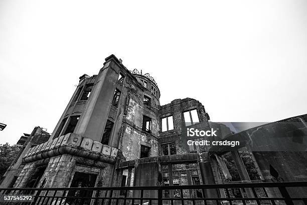 Hiroshima Atom Bomb Dome Memorial In Japan Stock Photo - Download Image Now - Air Attack, Japan, Japanese Culture