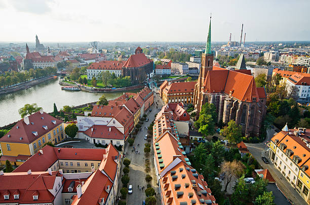 istock Ostrow Tumski from cathedral tower, Wroclaw, Poland 537547539