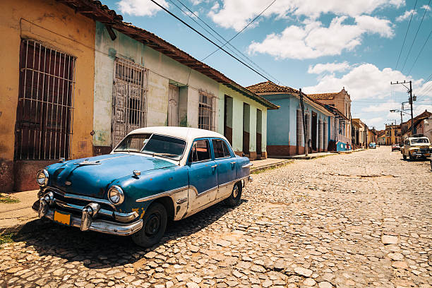 istock American oldtimer in Trinidad, Cuba 537550584