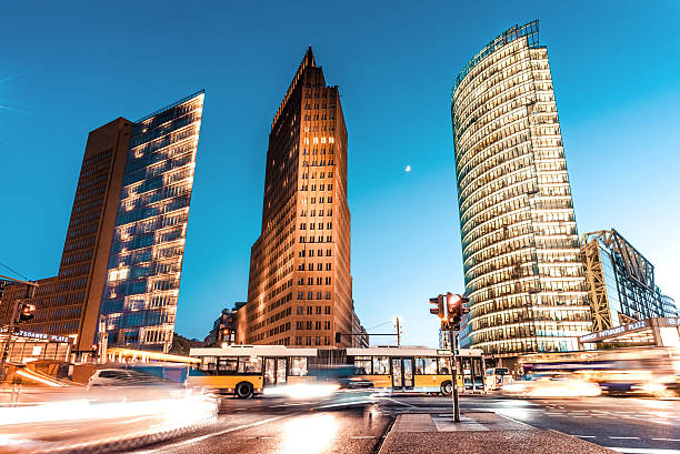 istock traffic at blue hour over Postdamer Platz in Berlin 537551396