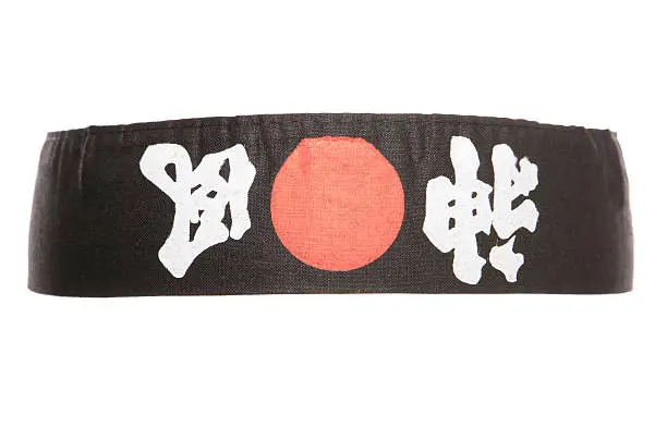 Japanese ninja headband studio cutout