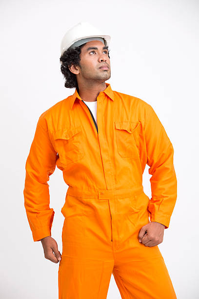 istock Indian municipal young worker looking over 537551902