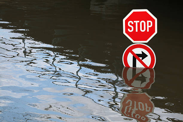 Floods in Usti nad Labem, Czech Republic.