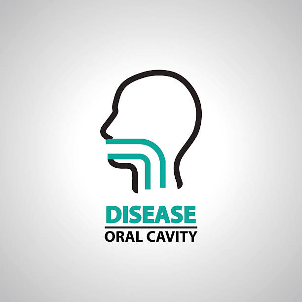 oral cavity icon and symbol vector art illustration