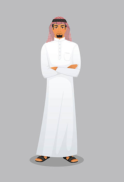 ilustrações de stock, clip art, desenhos animados e ícones de homem árabe carácter imagem - arabic characters