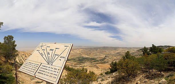 istock Panorama desert mountain landscape, Jordan 537584153