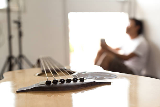 Nahaufnahme Gitarre. – Foto