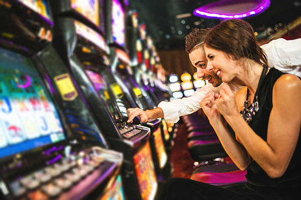 we have win Happiness couple winning at Casino casino stock pictures, royalty-free photos & images