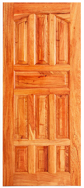 istock Single Wooden Door 537586347