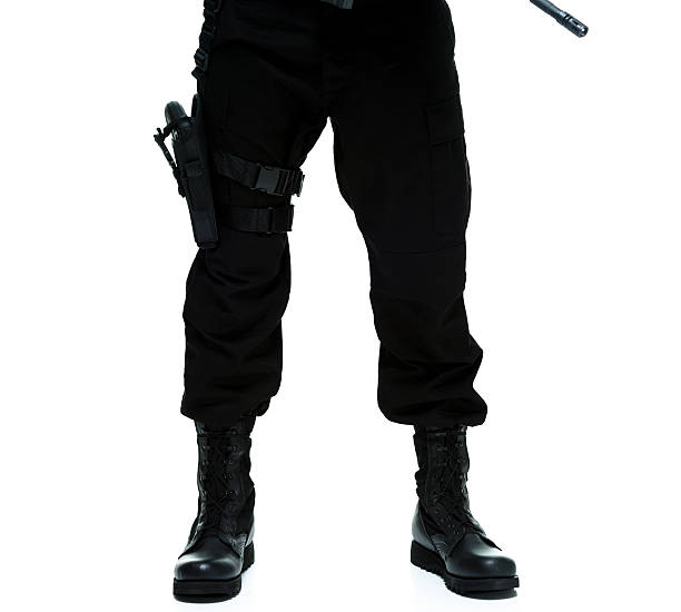 istock Bottom half of a police 537586439