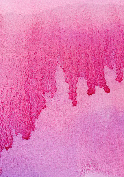 Pink drippy watercolor background