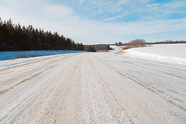 istock Country Road in Winter 537594397