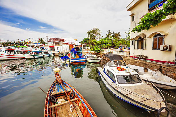 istock Fishing boats in port 537594779