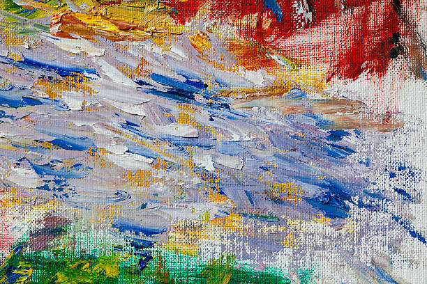 istock Abstract painted yellow and blue art backgrounds. 537595329