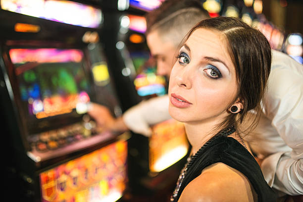 istock couple playing at Casino 537596137