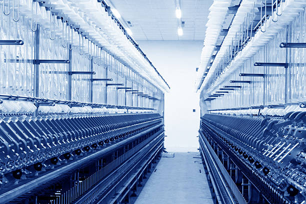 istock Spinning plant machinery and equipment 537597655