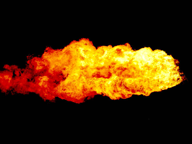 istock Gas burn or Flare burn in offshore location. 537599737