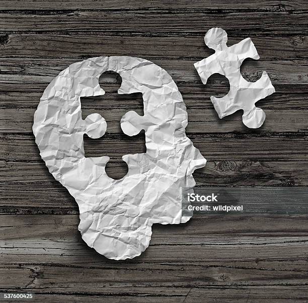 Puzzle Head Stock Photo - Download Image Now - 2015, Abstract, Autism