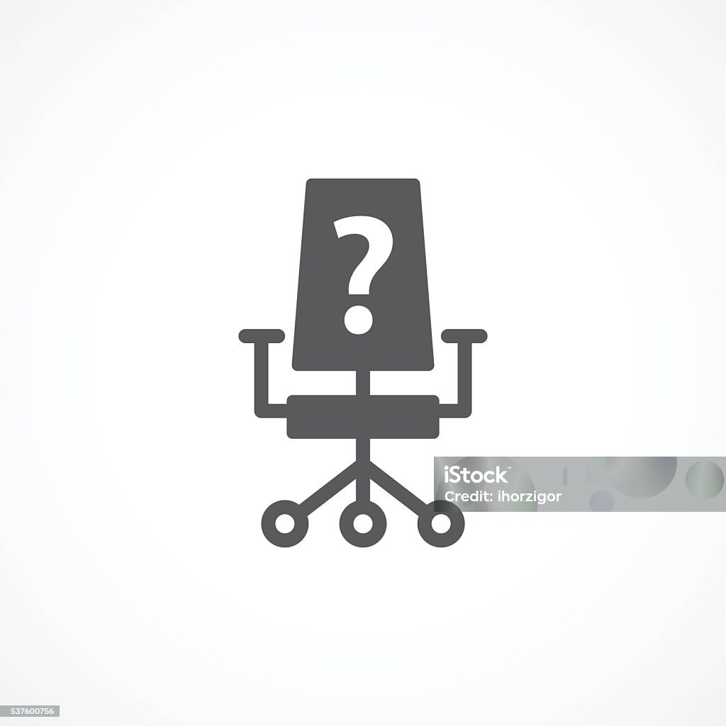 Vacancy icon Gray Vacancy icon on white background Adult stock vector