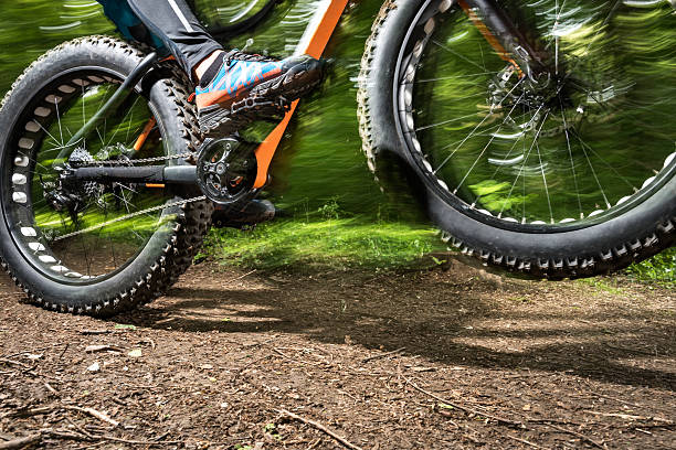 istock Fat bike in motion 537601438