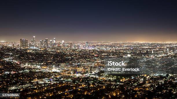 De Los Ángeles Foto de stock y más banco de imágenes de Contaminación lumínica - Contaminación lumínica, Ciudad, Equipo de iluminación