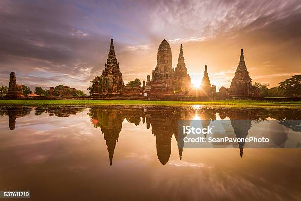Ancient Temples In Thailand Stock Photo - Download Image Now - Ayuthaya, Wat Chaiwattanaram, Temple - Building