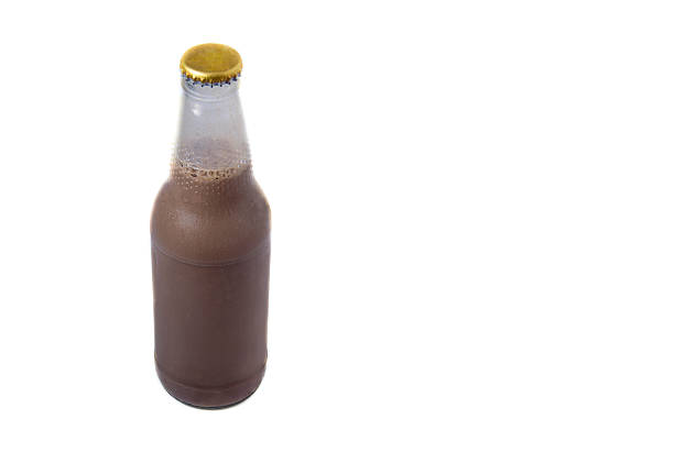 istock chocolate milk Bottle isolated white on background 537612398