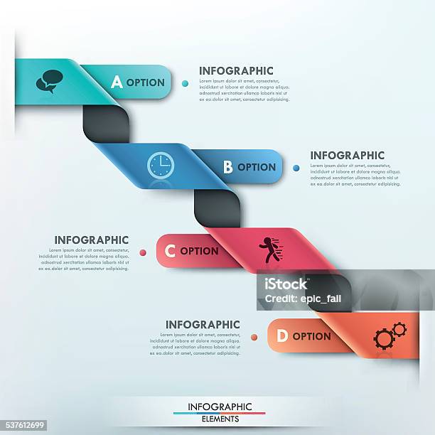 Modern Infographics Options Banner Stock Illustration - Download Image Now - 2015, Abstract, Business