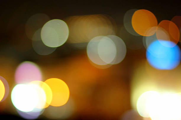 istock Blurred of car in city at night 537613581