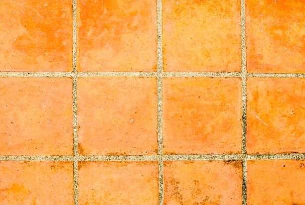istock aged tiles square clay orange floor 537614559