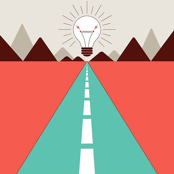 The Way To The Success vector art illustration