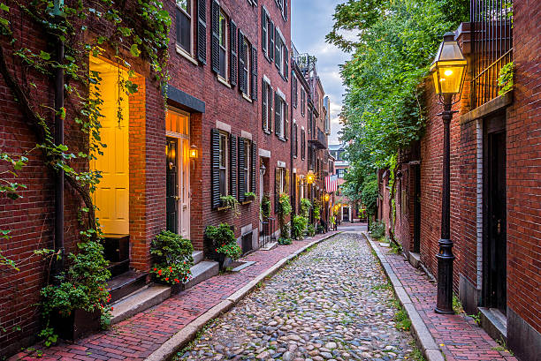 istock Acorn Street, Boston 537614787