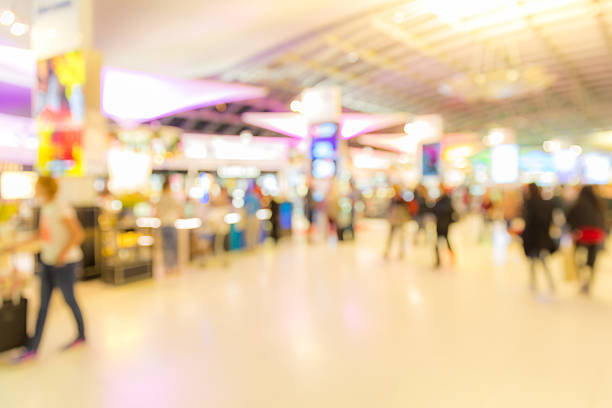 istock airport boarding area Blurred background 537616898