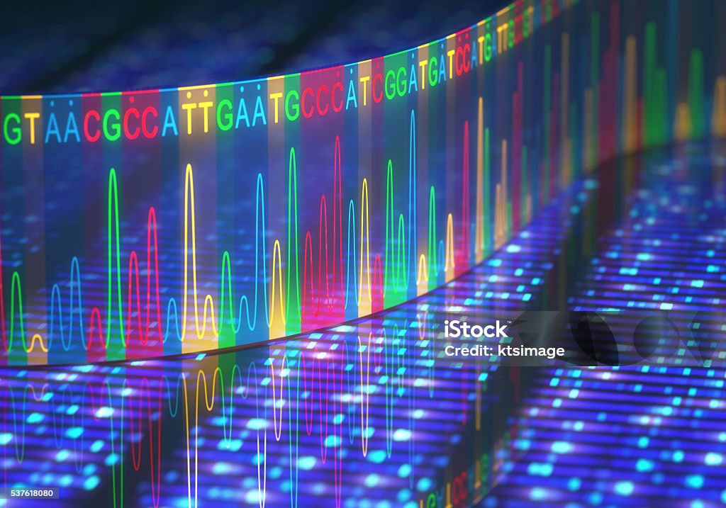 DNA-Test Sanger Abfolge - Lizenzfrei DNA Stock-Foto