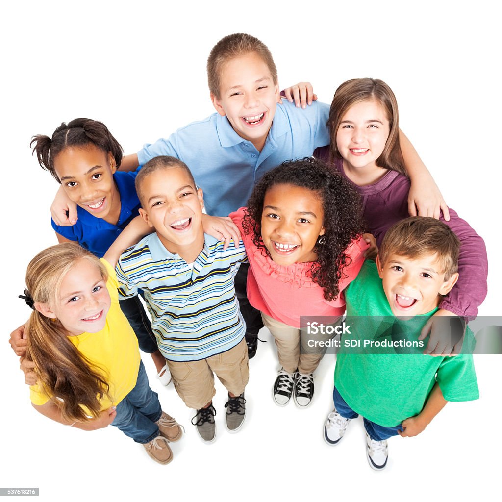 Group Of Elementary School Friends Stock Photo - Download Image ...
