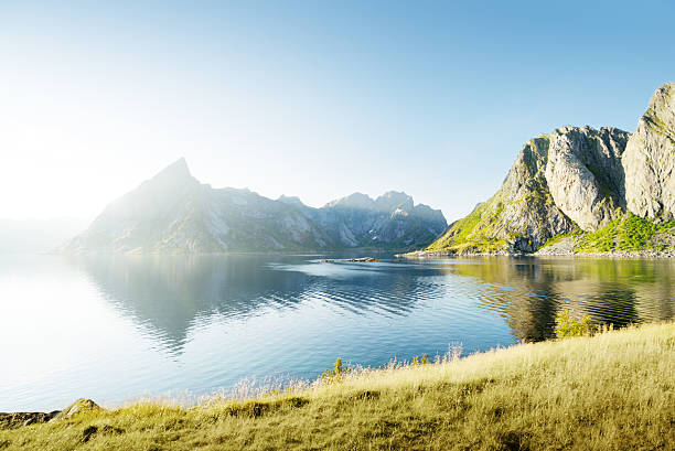 istock sunset in Lofoten islands, Norway 537618592