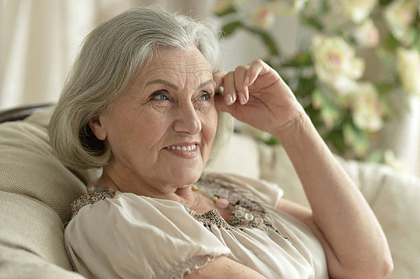 istock Senior woman resting 537619588