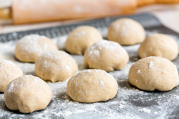 istock Dough for homemade pita. 537621226