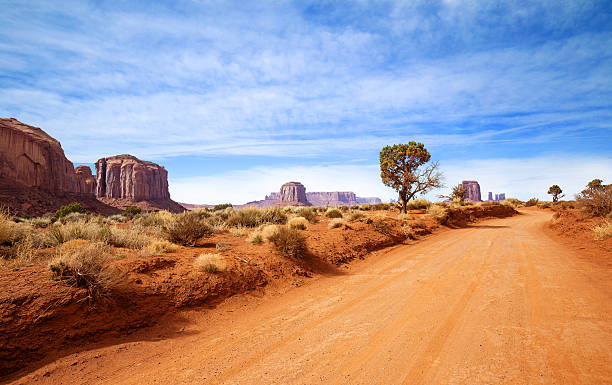 istock dirt road in rocky desert scenery 537621878