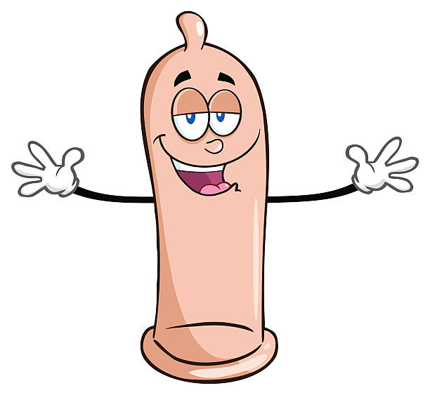 ilustraciones, imágenes clip art, dibujos animados e iconos de stock de feliz condón con los brazos abiertos - condom sex orgasm cartoon