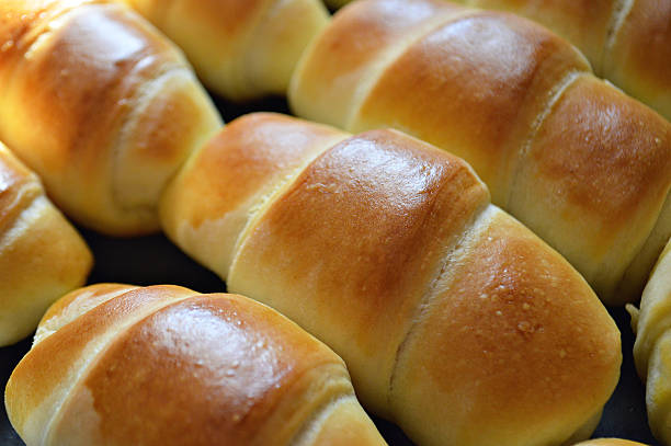istock Closeup of fresh homemade rolls 537625180