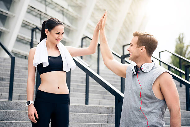 istock They working out together in city 537626032