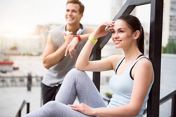 istock Man and woman having a rest 537628700