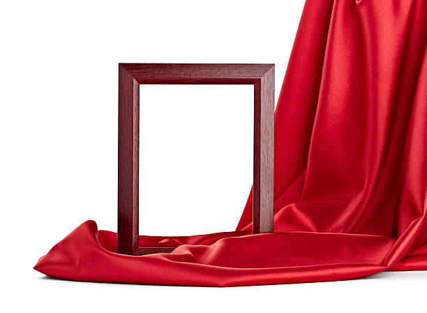 istock wooden frame and silk cover 537629170