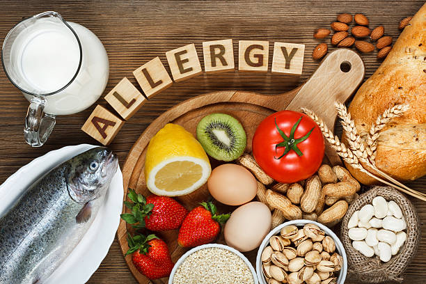 alergia a alimentos  - nobody food canvas peanut - fotografias e filmes do acervo