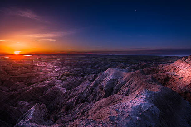 istock Sunrise in Badlands National Park 537629566