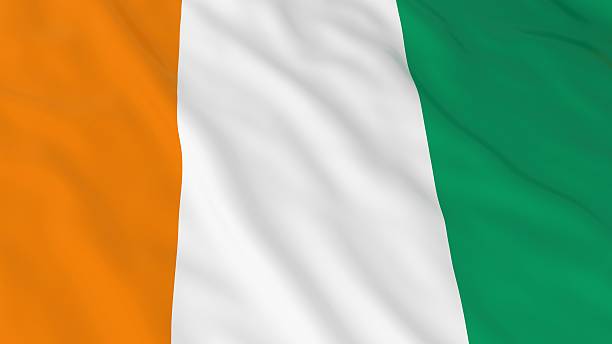 istock Ivorian Flag HD Background - Flag of Cote d'Ivoire 537637664