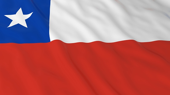 Chilean Flag HD Background - Flag of Chile 3D Illustration