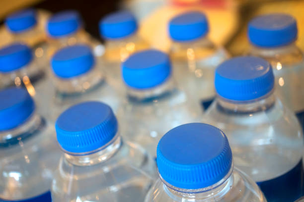 istock Water bottles in a supermarket 537638368